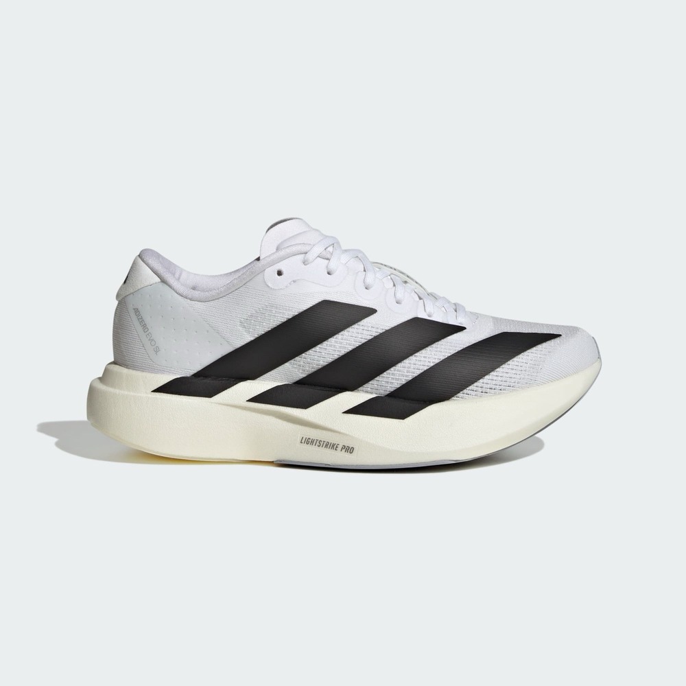 Adidas Adizero EVO SL J Junior Big Kids Size 7 Running Shoes White/Black KI8482